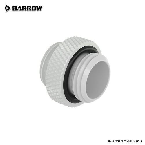 Barrow G1/4" Mini Water Valve Drain Valve + Male to Male Fitting Stop Plug White - Picture 2 of 5