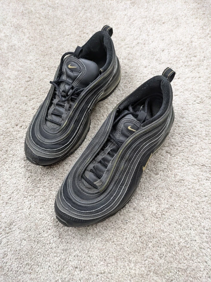 Nike для мальчиков молодежи 6,5 Y 6,5Y Air Max 97 BG BV0869-001 черный повседневные туфли кроссовки - Изображение 4 из 4