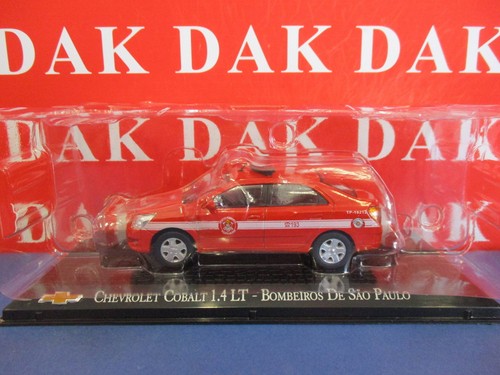 Die cast 1/43 Modellino Auto Chevrolet Cobalt 1.4 LT Pompieri San Paulo Brasile - Foto 4 di 5