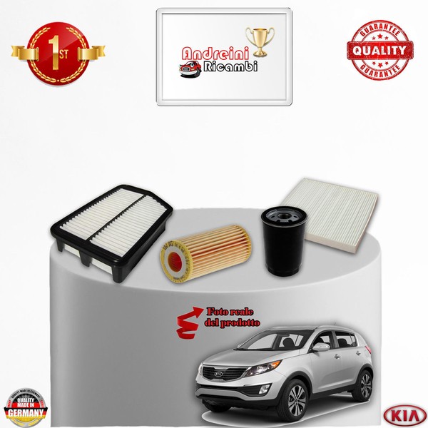 Inspektionskit Filter Kia Sportage III 2.0 Crdi 100KW 136CV Von 2010->-image