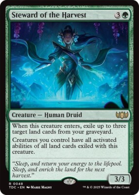 MTG - Steward of the Harvest - TDC 0048 - Tarkir Dragonstorm - Rare - Magic