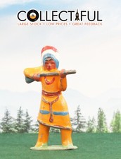 BARCLAY - VINTAGE LEAD FIGURE - B99 756 - INDIAN LONG HEADDRESS - RARE    690