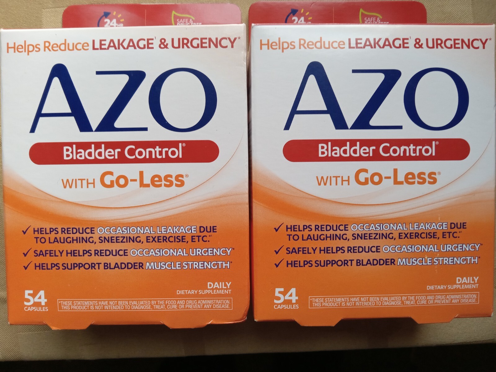2AZO Bladder Control GoLess Reduce Leakage & Urgency 108 Capsules Ex
