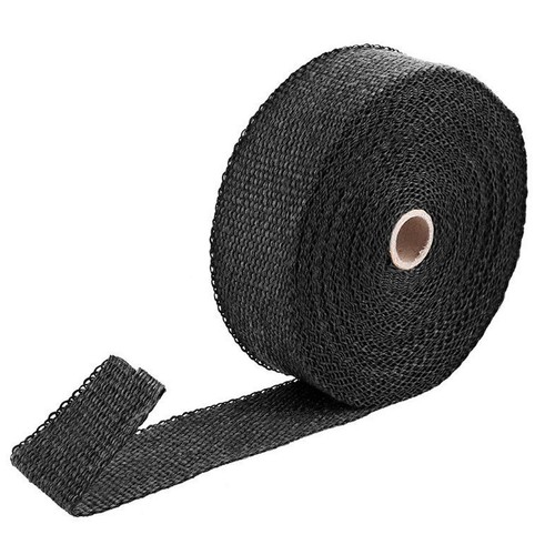 16 Feet Fiberglass Exhaust Header Pipe Heat Wrap Insulation Tape + 4 Ties Kit US - Picture 5 of 12