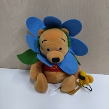 Japan Disney Store Exclusive New Flower Pooh Blue Plush Winnie The Pooh NWT 8"