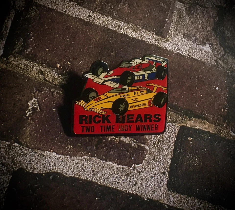 Rick Mears Double Car Pin Vintage - Image 3 of 4