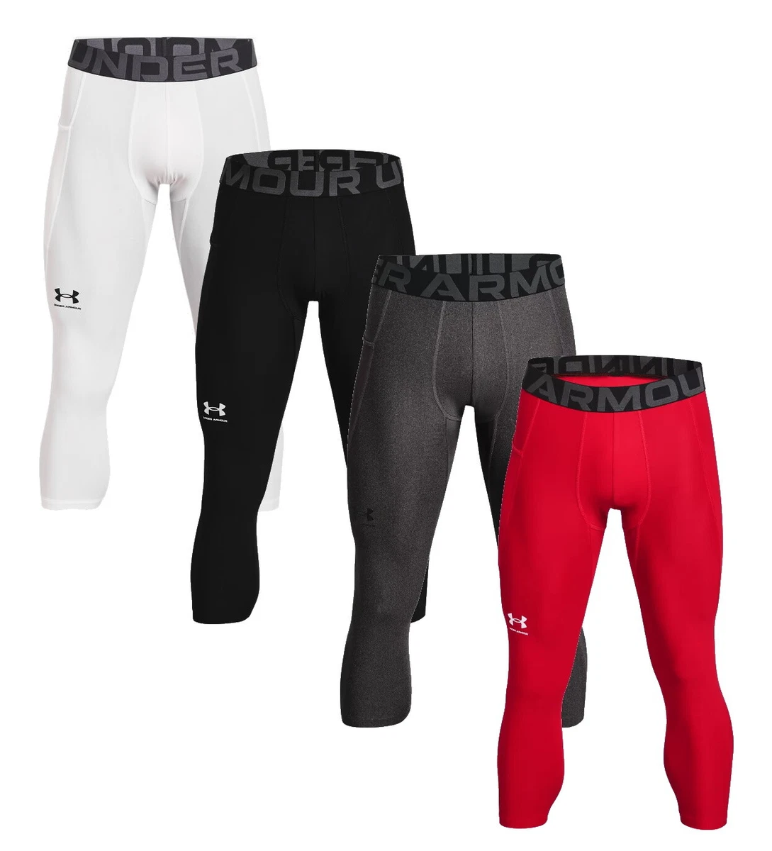 Under Armour UA HeatGear Armour 3/4 Compression Leggings 28 Inseam -  1361588