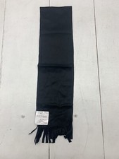 Womens Black Fleece Scarf 60 X 8
