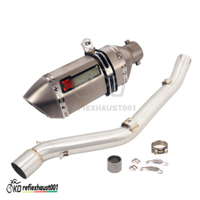 For Suzuki DRZ400 2000-2025 Exhaust System Mid Pipe Motorcycle Tail Muffler Tips