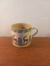 Nicholas Mosse Pottery Handcrafted Ireland - Cup Mug, Christmas , Rare Design 