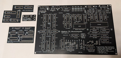 Gigatron TTL PCB plus Pluggy McPlugface, 128k RAM expansion, Video Repeater