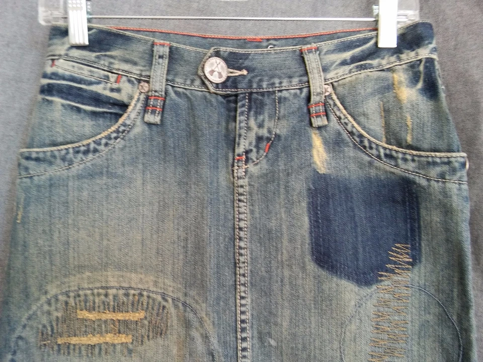 Юбка-карандаш BCBGirls размер 25 искусственно состаренная - Изображение 4 из 4