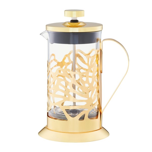 Kaffeebereiter Kaffeepresse Filter Kaffeezubereiter French Press 600 Ml Gold-image