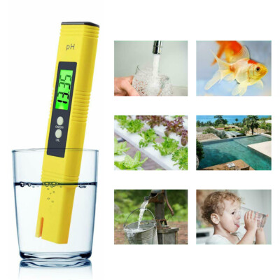 Digitales PH-Messgerät – Tragbarer Wasserqualitätstester, 0,00–14,00 PH, Automatische 2-Punkt-Kalibrierung, Temperaturkompensation, Koreanische Elektrode