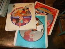 Disney Cartoon Parade Vol 1  Vol 2  Vol 3 CED Video Disc Set 9bR  9bR  9bR