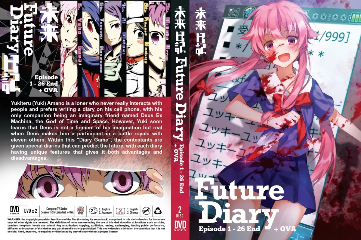 DVD Anime Mirai Nikki (The Future Diary) 1-26End + OVA English Dubbed