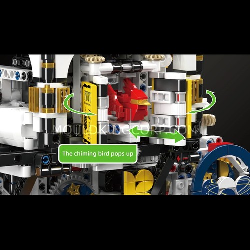 Mould King 10159 Cyberpunk Mechanical Clock Building Set | 3,181 Pcs - Picture 3 of 6