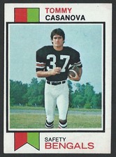 1973 Topps #198 TOMMY CASANOVA Cincinnati Bengals ROOKIE CARD - LSU Tigers - 06. rookie card picture