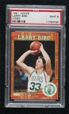 1991-92 NBA Hoops Larry Bird Larry Bird PSA 9 MINT HOF 0ad