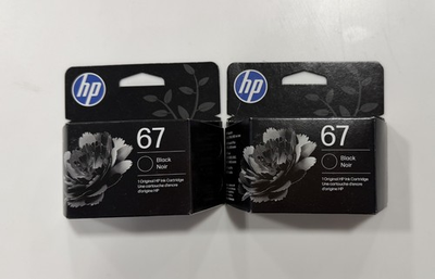 #ad #ad HP 67 Black Original Ink Cartridge 2 Pack EXP 09 2026 $34.95