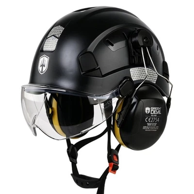 Mervex Vent 3in1 Sicherheitshelm Set EN 397 | Arbeitshelm Bauhelm mit Visier ... - Bild 1 von 4