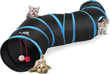 Cat Toys, Cat Tunnel Tube S-Shaped Tunnels 25X97Cm Extensible Collapsible Cats P