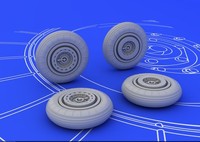 Eduard Accessories 672007 - 1:72 Mig-15 Wheels For Eduard - Resin Bausatz - Neu