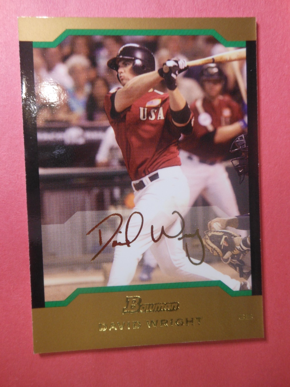 2004 Bowman Draft Gold ROOKIE RC # BDP161 DAVID WRIGHT NEW YORK METS