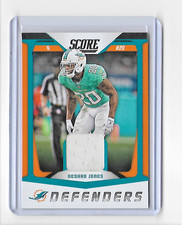 2018 SCORE DEFENDERS RESHAD JONES GAME-USED JERSEY CARD - DOLPHINS - FREE SHIP