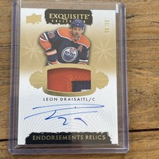 2023-24 The Cup Leon Draisaitl Exquisite Endorsements Relics Auto /25