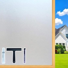 Frosted Glass Window Privacy Film Removable Heat Blocking UV Protection Static C