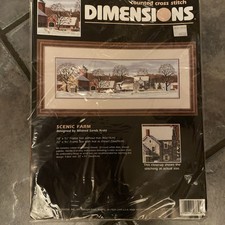 Dimensions - Scenic Farm by Mildred Sands Kratz - Cross Stitch Kit - #3841 - NEW