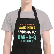 Funny BBQ Aprons for Men, Mens Apron for Grilling Cooking, Fathers Day Grill ...
