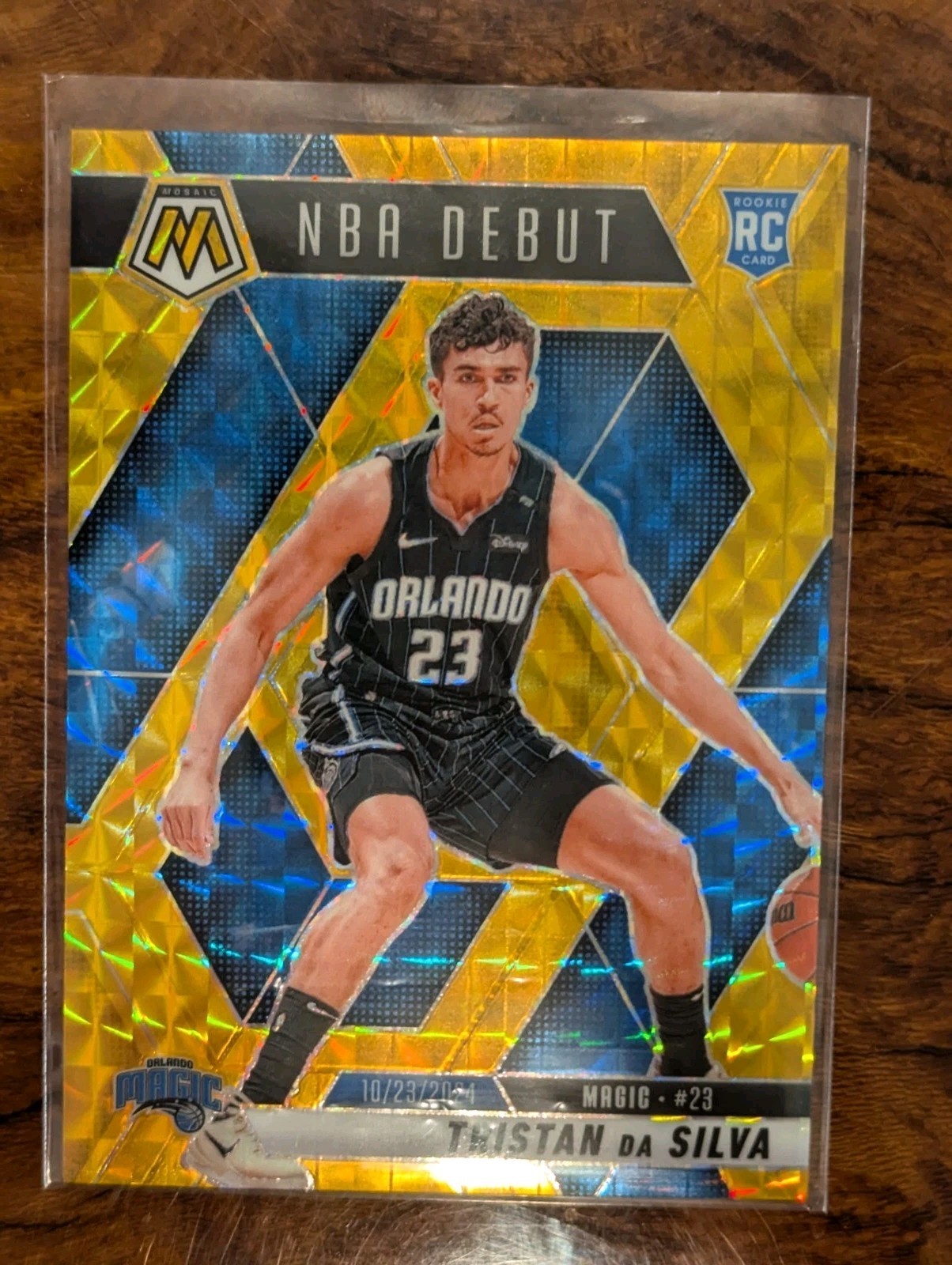 2024-25 Panini Mosaic Tristan Da Silva Rc Rookie Gold Prizm /10 Magic #266
