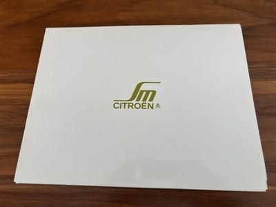 1972 Citroen SM Coupe Portfolio Brochure Maserati GT English