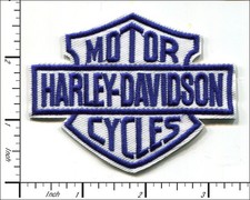 30 Pcs Embroidered Iron on patches Motorcycles Blue 85x66mm AP027hL11
