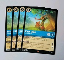 4x Disney Lorcana TCG - Fabled: Robin Hood 162/204 - Rare - Near Mint