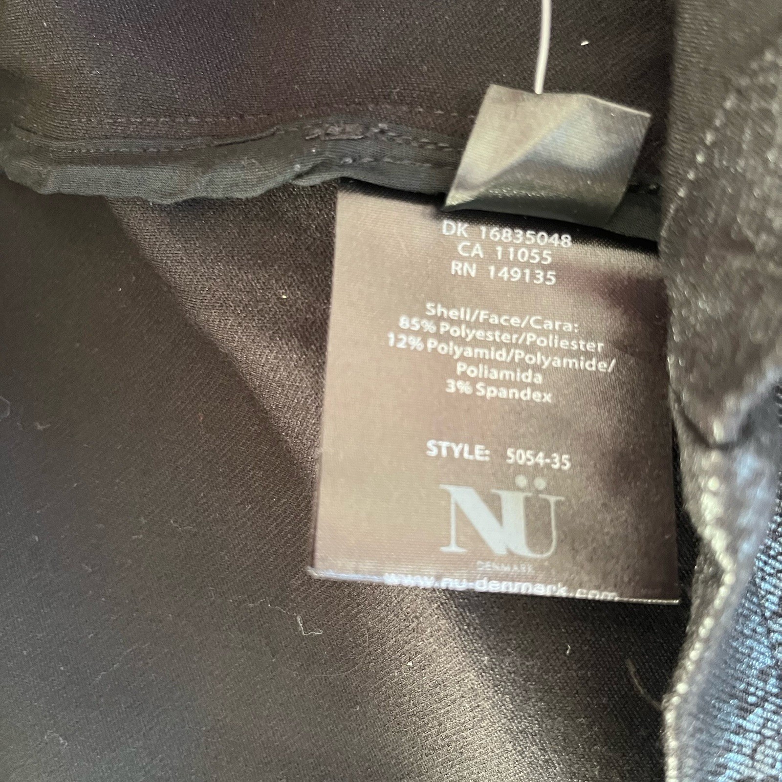 NU Denmark Black Long Jacket Size Medium Collared… - image 15