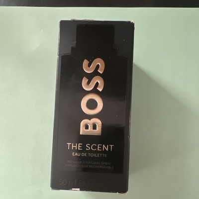 BOSS The Scent Eau de Toilette Spray 50ml Refillable Ginger Leather Maninka