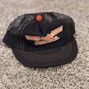 Vintage Youth Harley Davidson Hat Snapback Baseball Cap Style Made In USA