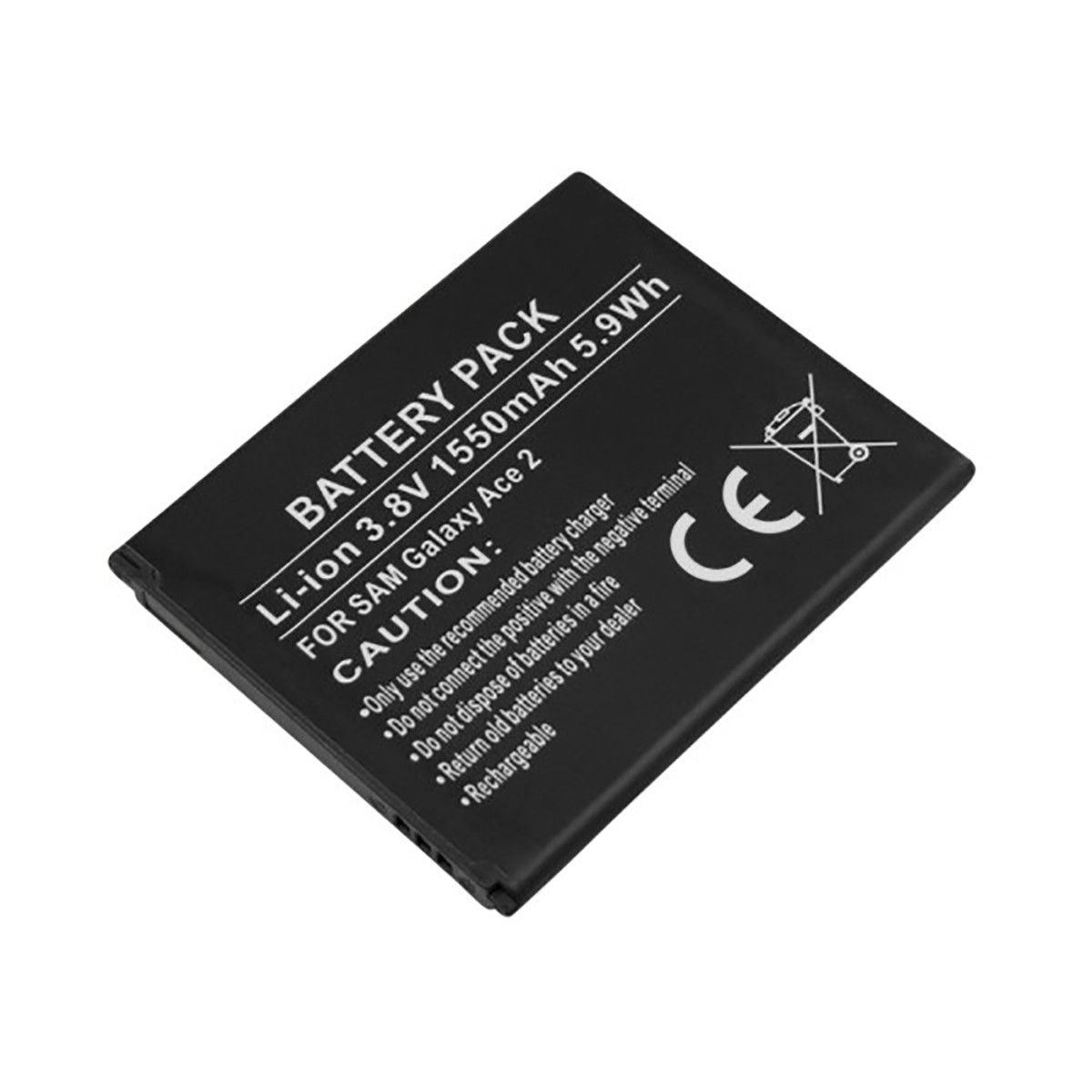 Batterie Galaxy Ace 2 Avizar 1500mAh pour smartphone Samsung GT-I8160