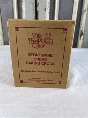 Pampered Chef Stoneware Bread Baking Crock  | New In Box/Unused