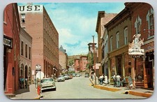 Central City Colorado Eureka Street Grubstake Inn Mining Town Postcard AA585