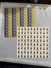 US Seal Stamp Christmas Seals Stamps 1955 1956 2 Sheets Of 80 65yrs Old Collect