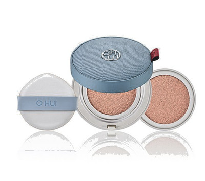 O Hui Ultimate Fit Tone-Up Cushion Foundation 15g + Refill 15g, No. 1 Pink Beige