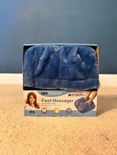 SpaMassage Relaxation Therapy Blue Foot Massager with comfort fabric