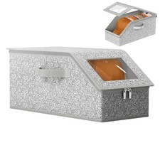 2x Stackable Hat Storage Organizer for Baseball Caps 24 Caps Hat Box with Lid