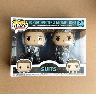 Funko Pop Suits Harvey Specter & Michael Ross 2-Pack + Free Protector