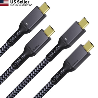 Maxonar [2 Pack 3.3FT] Thunderbolt 4 Cable, 40Gbps Sync, 240W 3.3Ft, Black 
