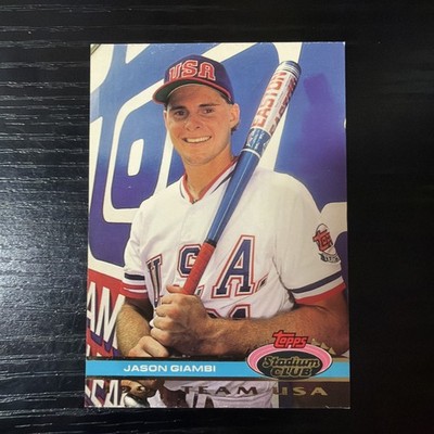 1991 Topps Stadium Club Skydome - Jason Giambi #58 (RC)